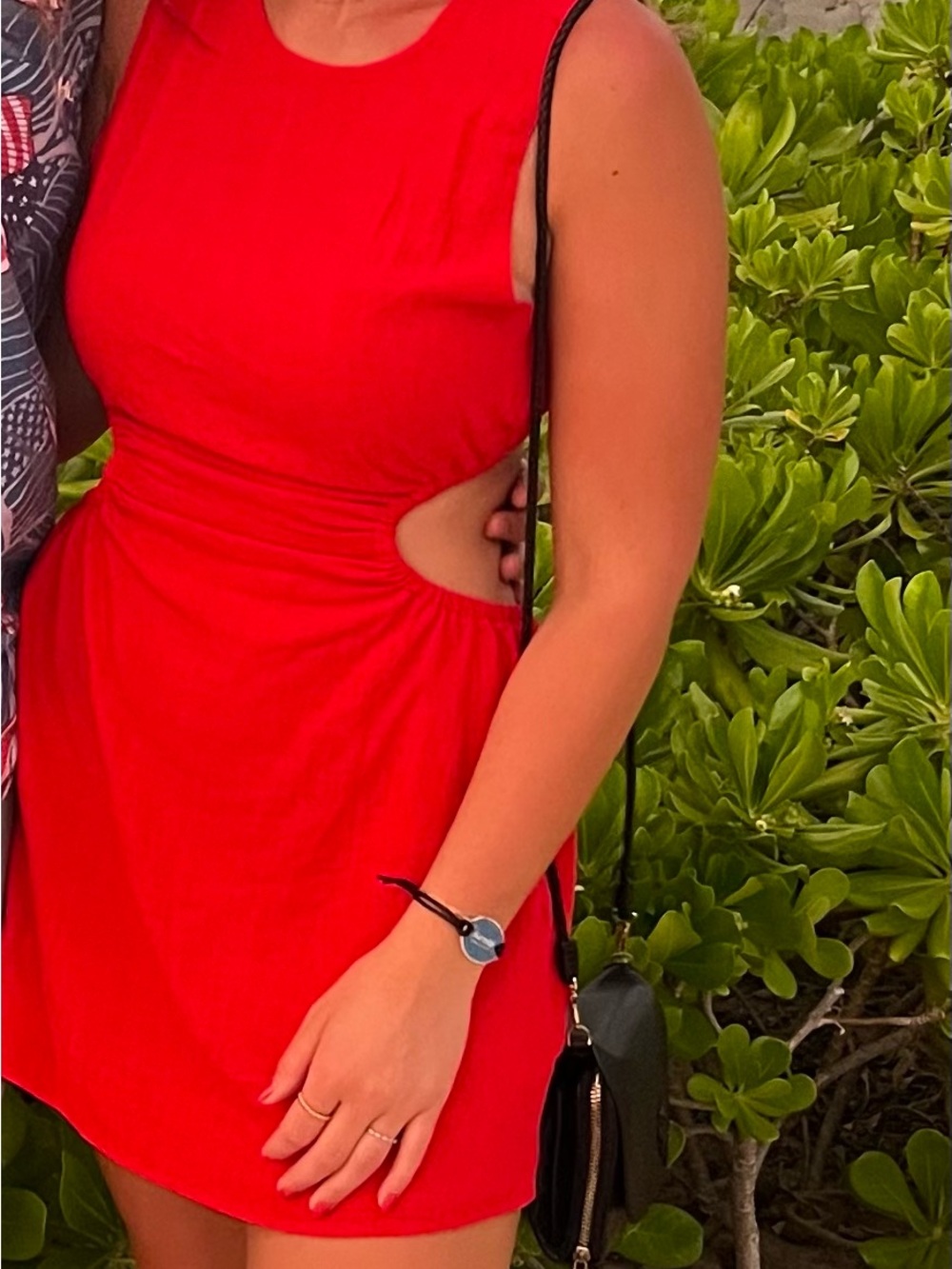 White Fox Boutique Red Cutout Sleeveless Dress